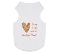 Azeeda 'Grateful Heart' Pet Dog/Cat T-Shirt, L (PT00171031)