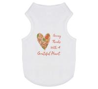 Azeeda 'Grateful Heart' Pet Dog/Cat T-Shirt, S (PT00171029)