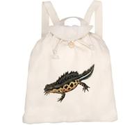 Azeeda 'Great Crested Newt Salamander' Canvas Rucksack/Backpack (RK00045100)