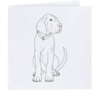 Azeeda 'Great Dane Puppy' Greeting Card - Square (GC00098703)
