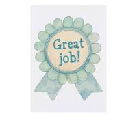 Azeeda 'Great Job Award Ribbon' Temporary Tattoo - Water Resistant, Skin-Safe, Non-Toxic Transfer (TO00092567)