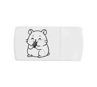 Azeeda 'Greedy Hamster' Pill Box with Tablet Splitter (PI00038763)