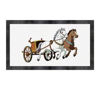 Azeeda 'Gr hariot & Horses' Pet Feeding Mat (PM00037422)