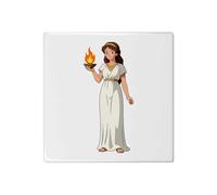 Azeeda 'Greek Goddess Hestia' 108mm Square Ceramic Tile (TD00041027)