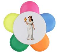 Azeeda 'Greek Goddess Hestia' Flower Shape Highlighter Pen (HL00046071)