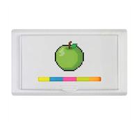 Azeeda 'Green Apple Pixel Art' Sticky Note Ruler Pad (ST00044622)