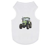Azeeda 'Green Farming Tractor' Pet Dog/Cat T-Shirt, S (PT00178301)