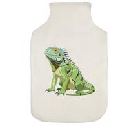 Azeeda 'Green Iguana' Hot Water Bottle Cover (HW00047637)