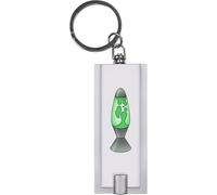 Azeeda 'Green Lava Lamp' LED Torch Keyring - Compact Pocket Flashlight with Keychain - Handy Mini Light for Bags and Keys (KT00040618)