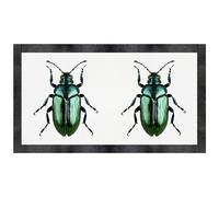 Azeeda 'Green Metallic Beetle' Pet Feeding Mat (PM00035733)