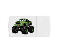 Azeeda 'Green Monster Truck' Pill Box with Splitter (PI00046543)