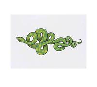 Azeeda 'Green Snake' Temporary Tattoo - A6 (TO00041740)