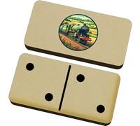 Azeeda 'Green Steam Train' Domino Set & Box (DM00053830)