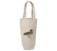 Azeeda 'Green Winged Teal Duck' Cotton Wine Bottle Gift/Travel Bag (BL00046254)