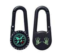 Azeeda 'Green Witch Palms' Compass Keyring (KC00043797)