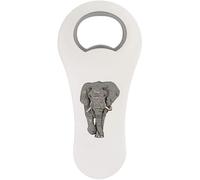 Azeeda 'Grey Elephant' Bottle Opener Fridge Magnet (BO00097575)