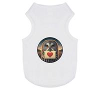 Azeeda 'Grey Owl Love Note' Pet Dog/Cat T-Shirt, L (PT00151007)