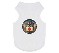 Azeeda 'Grey Owl Love Note' Pet Dog/Cat T-Shirt, M (PT00151006)