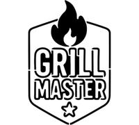 Azeeda 'Grill Master' Reusable Stencil - Durable Decorative Template for Painting and Spraying on Walls, Tiles, Wood, Fabric & Craft Projects - M (A5) (WS00062520)