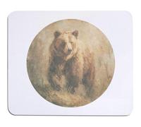 Azeeda 'Grizzly Bear Portrait' Mouse Mat/Desk Pad (MO00049111)