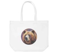 Azeeda 'Grizzly Bear Portrait' Tote Shopping Bag For Life (BG00091916)