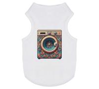 Azeeda 'Groovy Psychedelic Washing Machine' Pet Dog/Cat T-Shirt, XS (PT00162244)