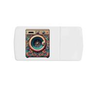 Azeeda 'Groovy Psychedelic Washing Machine' Pill Box with Tablet Splitter (PI00036962)
