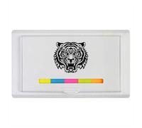 Azeeda 'Growling Tiger Head' Sticky Note Ruler Pad (ST00049779)