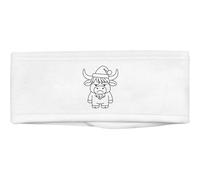 Azeeda 'Grumpy Christmas Highland Cow' Beauty Head Band/Hair Band (HB00042853)