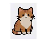 Azeeda 'Grumpy Ginger Cat' Temporary Tattoo - A6 (TO00107057)