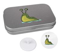 Azeeda 'Grumpy Green Slug' Golf Markers Gift Set (GO00077861)