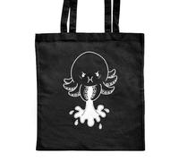 Azeeda 'Grumpy Octopus' Classic Black Tote Shopper Bag (ZB00022829)