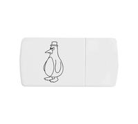 Azeeda 'Grumpy Penguin' Pill Box with Tablet Splitter (PI00036170)