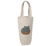Azeeda 'Grumpy Persian Cat' Cotton Wine Bottle Gift/Travel Bag (BL00044011)
