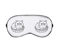 Azeeda 'Grumpy Persian Cat' Sleep/Travel Eye Mask (EY00032377)