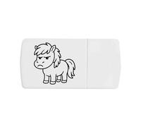 Azeeda 'Grumpy Pony' Pill Box with Tablet Splitter (PI00038755)