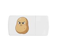 Azeeda 'Grumpy Potato' Pill Box with Splitter (PI00044904)