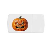 Azeeda 'Grumpy Pumpkin' Pill Box with Tablet Splitter (PI00044318)