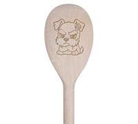 Azeeda 'Grumpy Schnauzer' Wooden Spoon - 30cm (SO00030041)