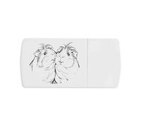 Azeeda 'Guinea Pig Couple' Pill Box with Tablet Splitter (PI00038353)