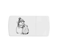 Azeeda 'Guinea Pig & Snowman' Pill Box with Splitter (PI00046087)