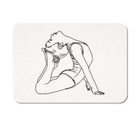 Azeeda 'Gymnast Girl' Rectangular Fridge Magnet - Decorative Refrigerator & Whiteboard Magnet for Home, Kitchen or Office - 70mm x 49mm (FM00049168)