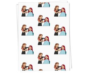 Azeeda 'Hair Stylist & Client' Gift Wrap Paper (GI00115227)