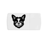 Azeeda 'Hairy Chihuahua' Pill Box with Tablet Splitter (PI00039739)