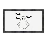 Azeeda 'Halloween Ghost with Bats' Pet Feeding Mat (PM00040158)