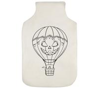 Azeeda 'Halloween Hot Air Balloon' Hot Water Bottle Cover (HW00052840)