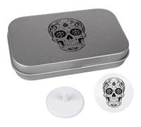 Azeeda 'Halloween Sugar Skull' Golf Markers Gift Set (GO00080774)