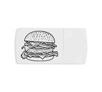 Azeeda 'Hamburger' Pill Box with Tablet Splitter (PI00041709)