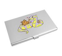 Azeeda 'Hamster & Ball Python' Metal Business Card Holder (CH00057443)