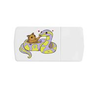 Azeeda 'Hamster & Ball Python' Pill Box with Splitter (PI00045209)